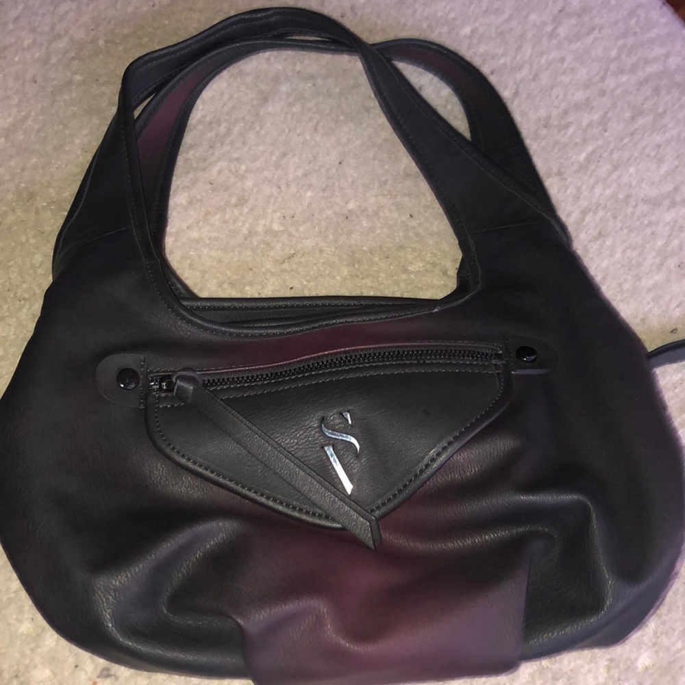 Black/purple purse